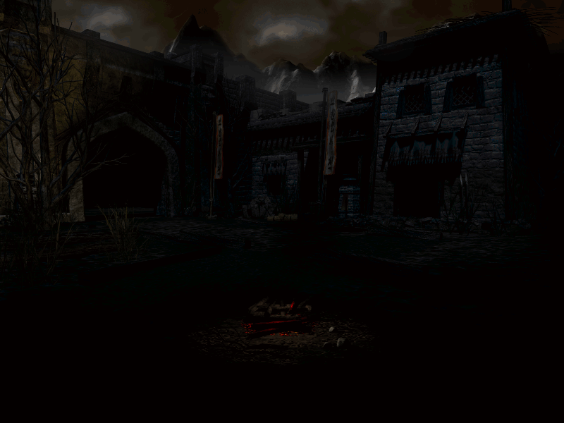 Diablo II Lord of Destruction character selection courtyard